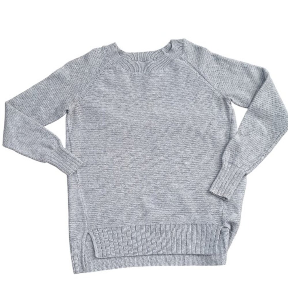Old Navy Women's  Gray Long Sleeve Pull Over Ribbed Sweater Size XS
